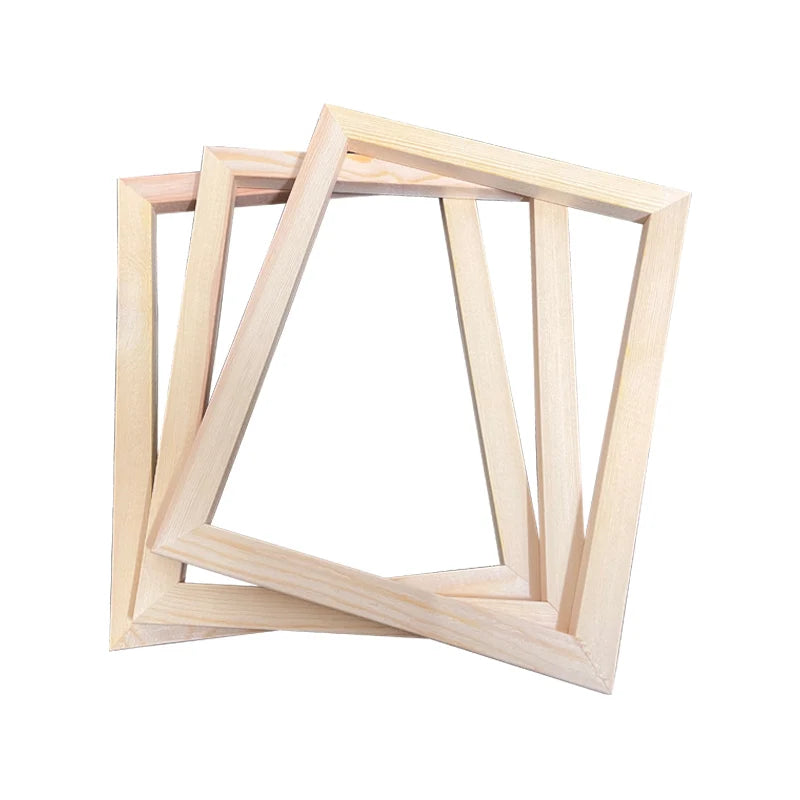 3-Pack Natural Wood Picture Frames A4 30×40 for Diamond Painting Decor