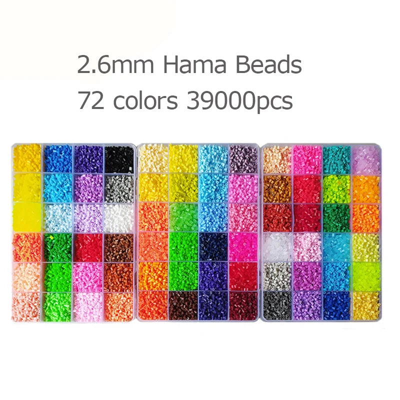 5mm/2.6mm 24/48/72 Colors Hama Beads 3D Puzzle Perler Fuse