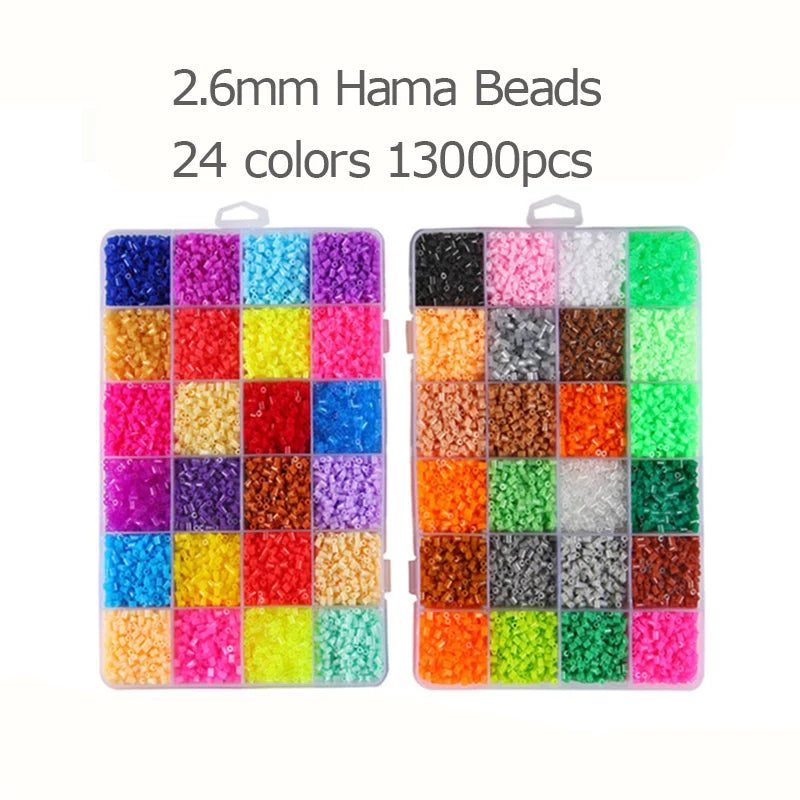 5mm/2.6mm 24/48/72 Colors Hama Beads 3D Puzzle Perler Fuse