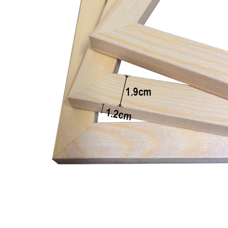 3-Pack Natural Wood Picture Frames A4 30×40 for Diamond Painting Decor