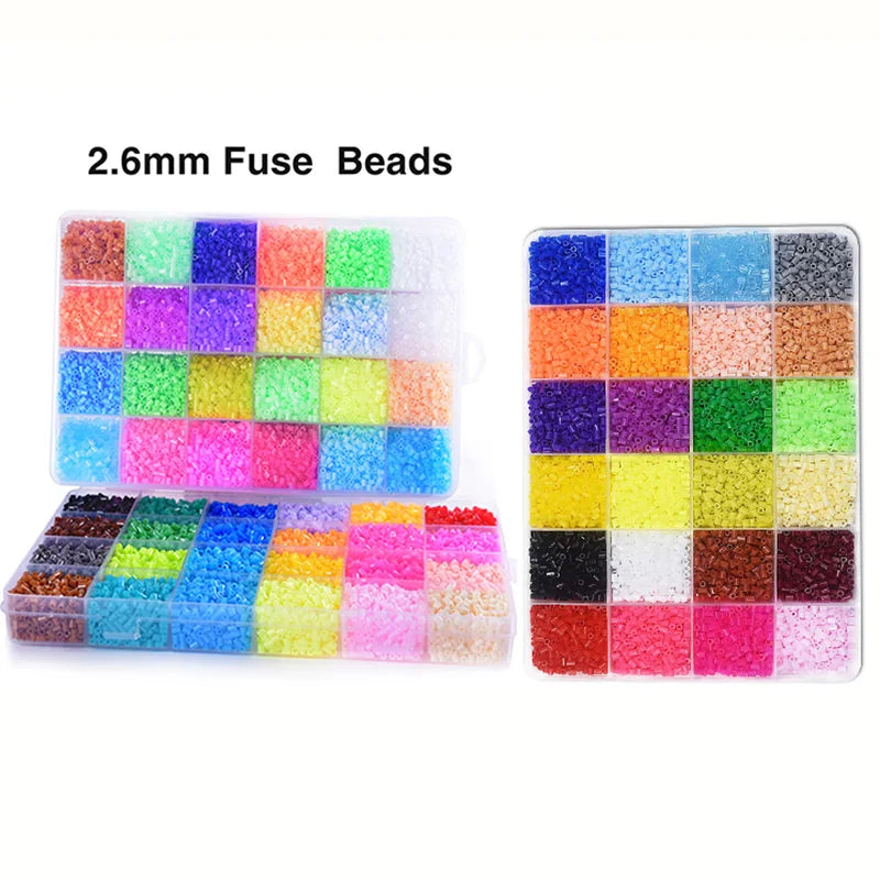 5mm/2.6mm 24/48/72 Colors Hama Beads 3D Puzzle Perler Fuse