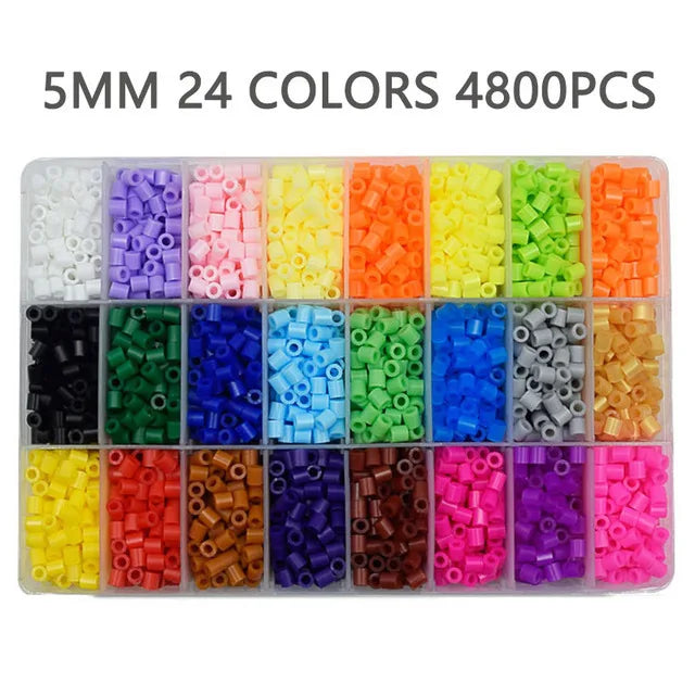 5mm/2.6mm 24/48/72 Colors Hama Beads 3D Puzzle Perler Fuse