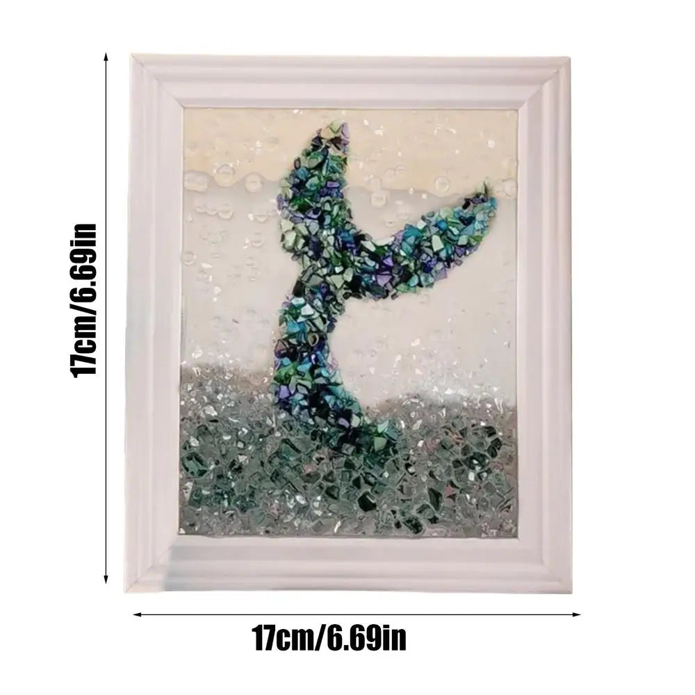 Sea Glass Photo Frame Craft Kit – DIY Artwork for Home Decoration