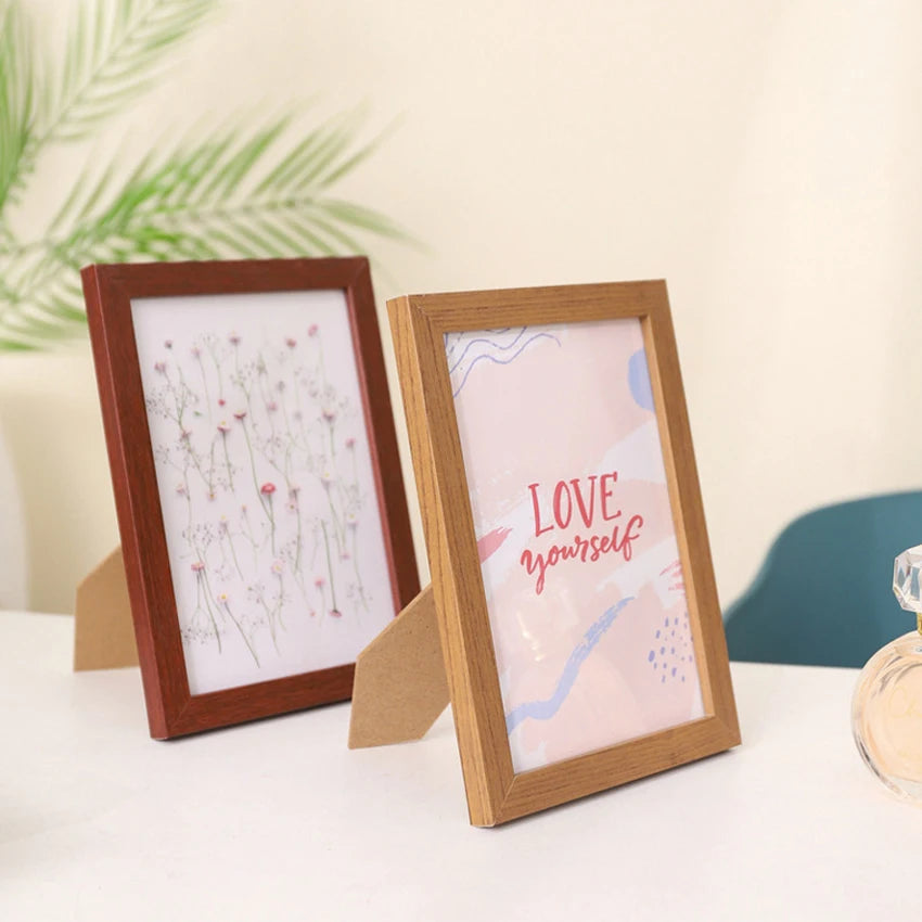 Wood Photo Frames Set 10×15, 15×20, 20×25 & A4 for Wall and Desktop Decor