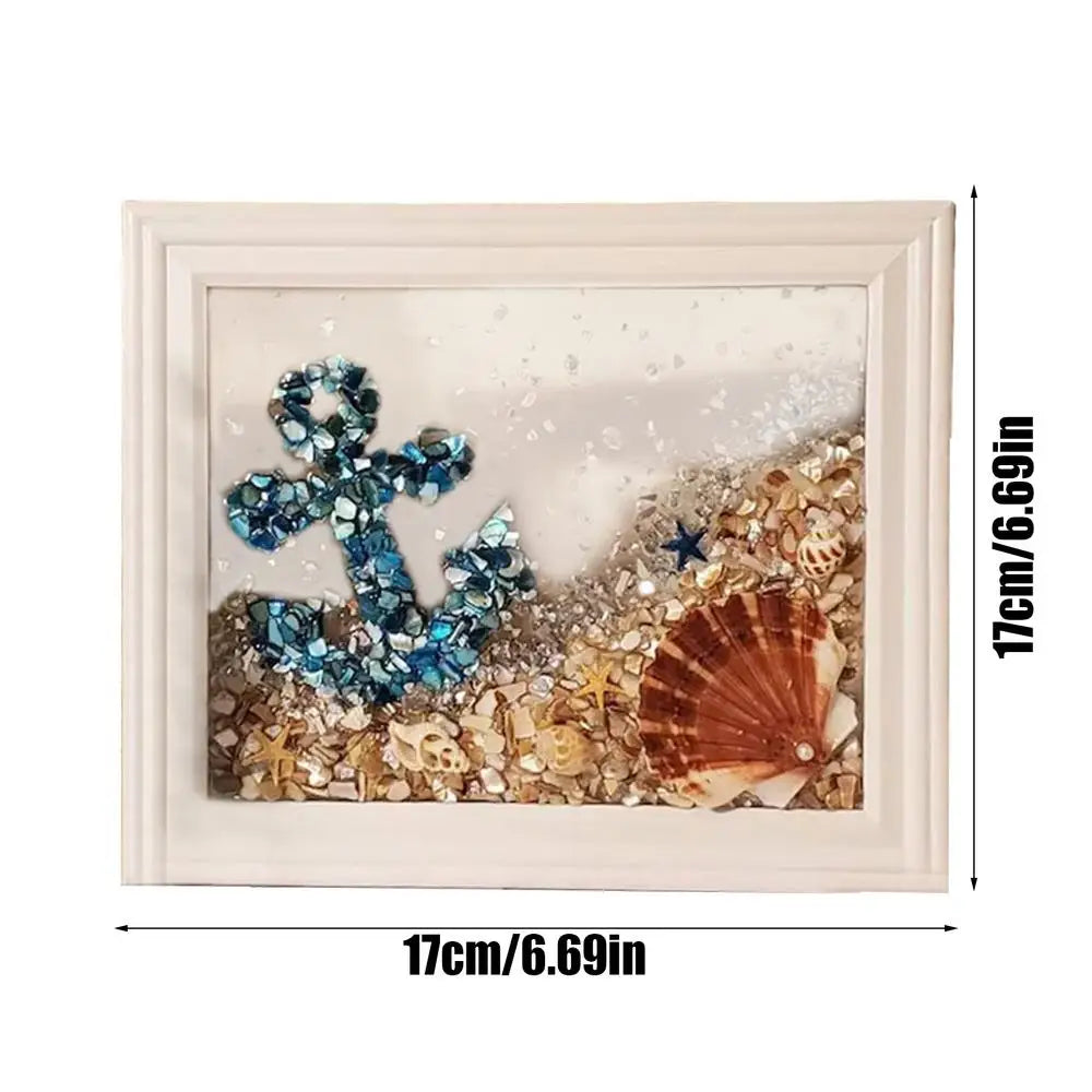 Sea Glass Photo Frame Craft Kit – DIY Artwork for Home Decoration