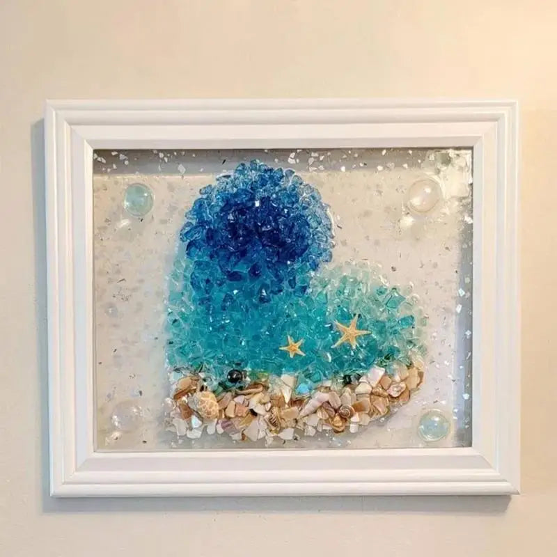 Sea Glass Photo Frame Craft Kit – DIY Artwork for Home Decoration